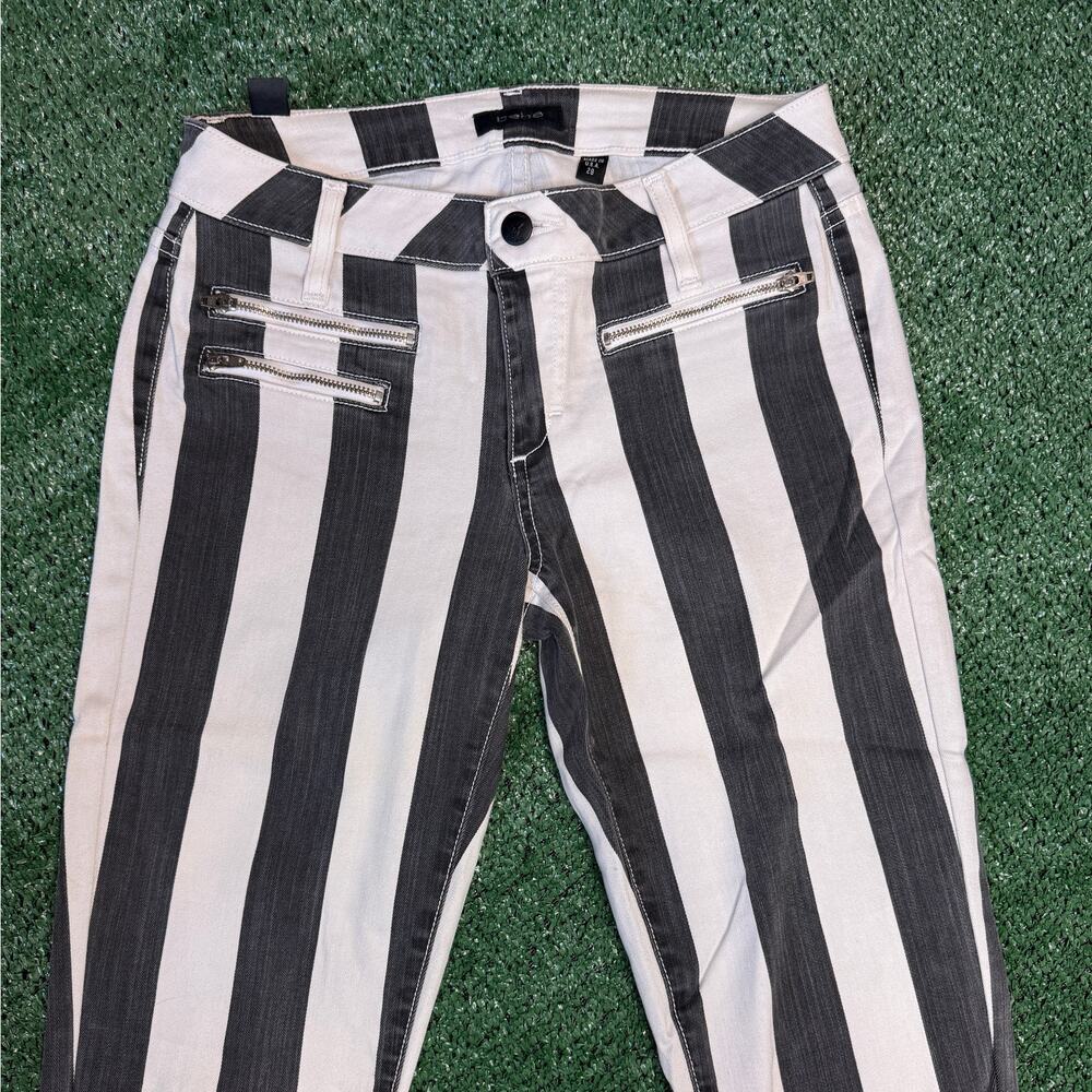 Vintage Bebe Striped Skinny Jeans – Size 28